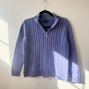 Karen Scott Women's Lavender V-Neck Sweater